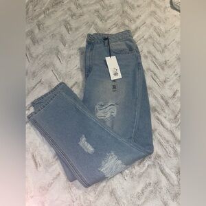 Refuge Denim Women Boyfriend Ripped Jeans Size 13